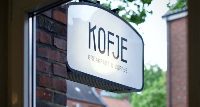 Café Kofje Logo Schild